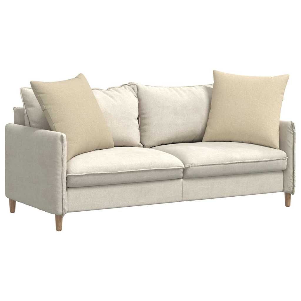 Vidaxl sofa kussens 2 pcs crème 60 x 60 cm stof