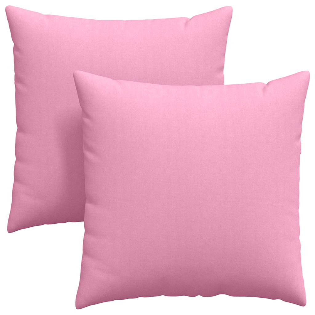 Vidaxl sofa kussens 2 pcs roze 60 x 60 cm stof