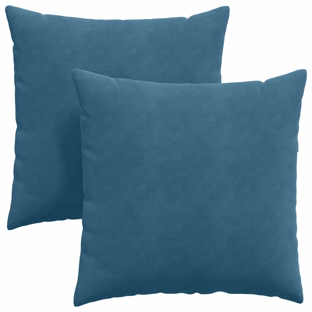 Cuscini per divano VidaXL 2 pezzi in tessuto a corda blu 60 x 60 cm
