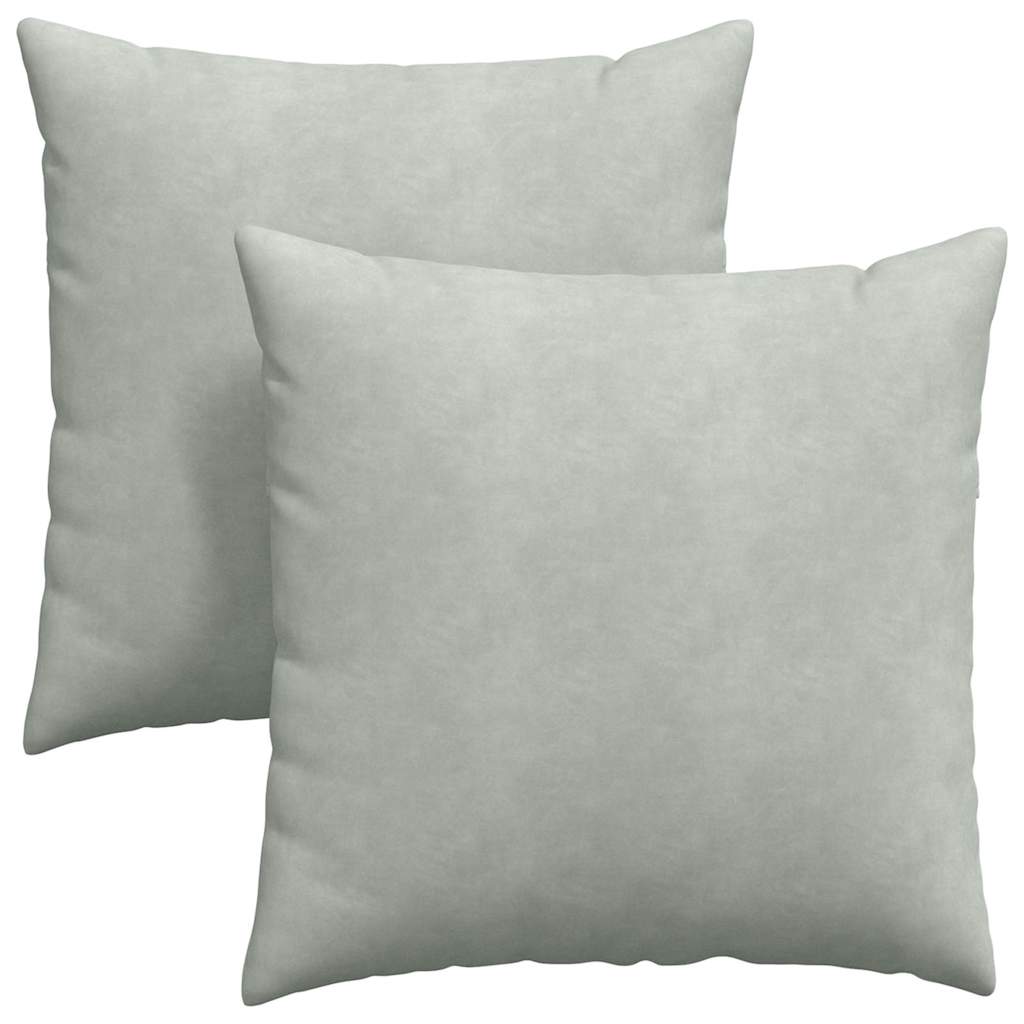 Cuscini per divano VidaXL 2 pezzi in tessuto a corde grigio chiaro 60 x 60 cm