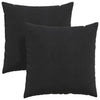 VidaXL cojines de sofá 2 piezas negro 60 x 60 cm tela de pana