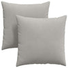 Vidaxl sofa kussens 2 stuks lichtgrijs 60 x 60 cm stof