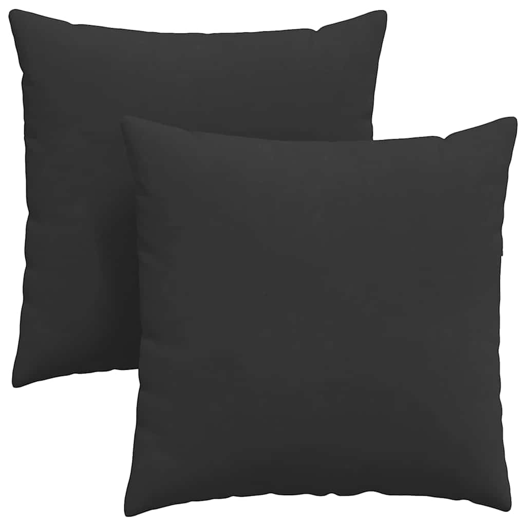 Cuscini per divano VidaXL 2 pezzi in tessuto nero 60 x 60 cm
