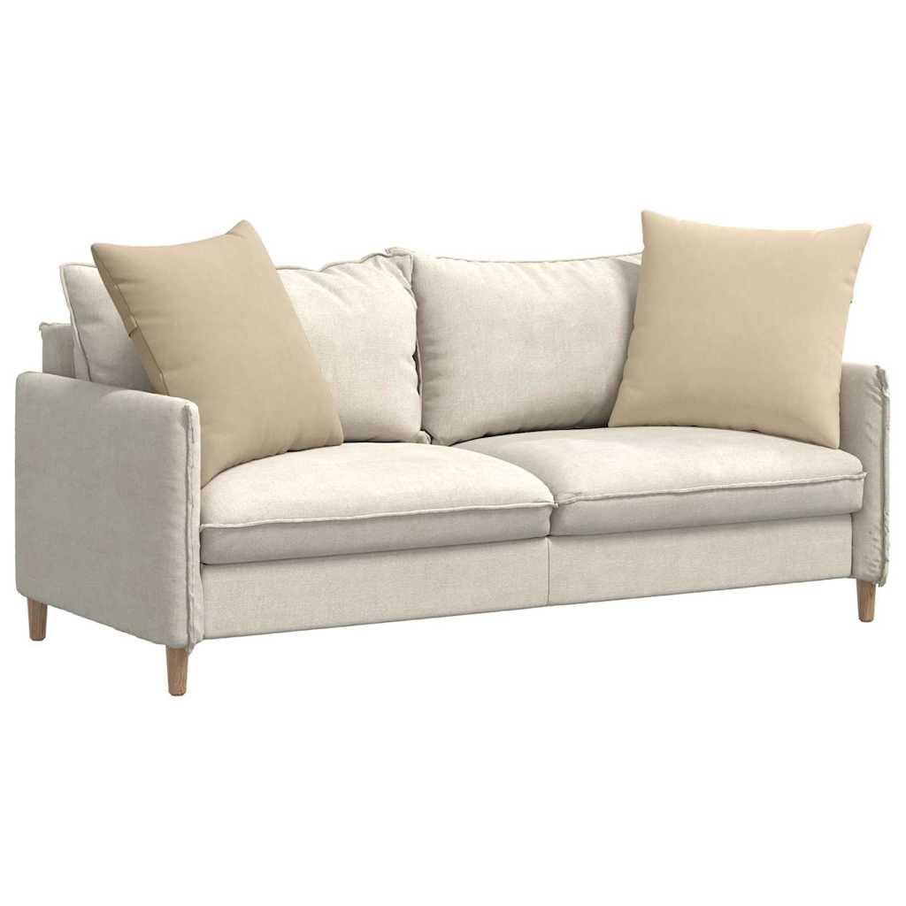 Cuscini per divano VidaXL 2 pezzi in tessuto crema 60 x 60 cm