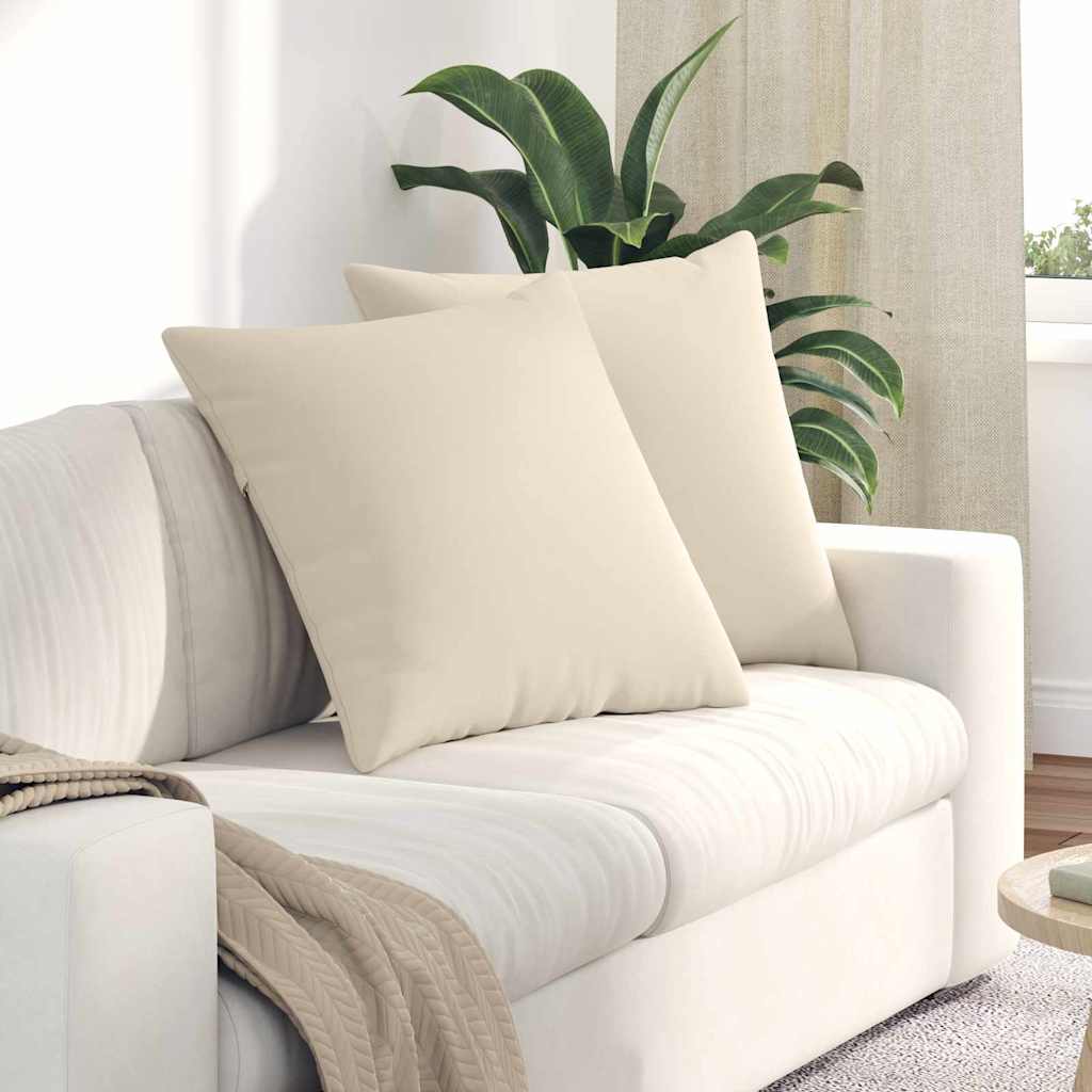 Cuscini per divano VidaXL 2 pezzi in tessuto beige 60 x 60 cm