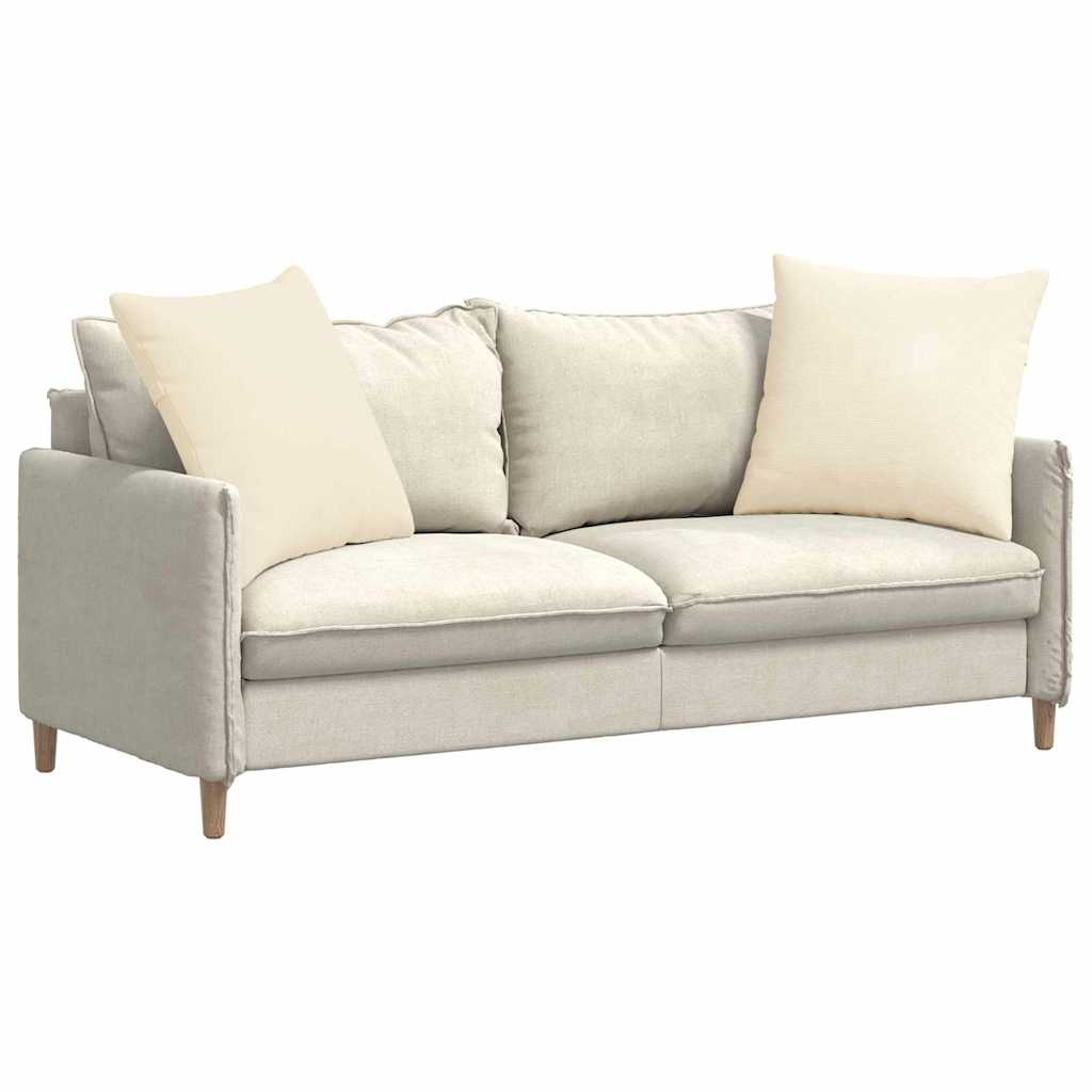 Vidaxl sofa kussens 2 stuks crème 60 x 60 cm cordstof