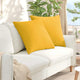 Cuscini per divano VidaXL 2 pezzi in tessuto a corde giallo chiaro 60 x 60 cm