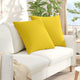 Cuscini per divano VidaXL 2 pezzi in tessuto giallo chiaro 80 x 80 cm