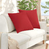 VidaXL cojines de sofá 2 piezas rojo 80 x 80 cm tela