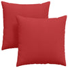 Vidaxl sofa kussens 2 pcs rood 80 x 80 cm stof
