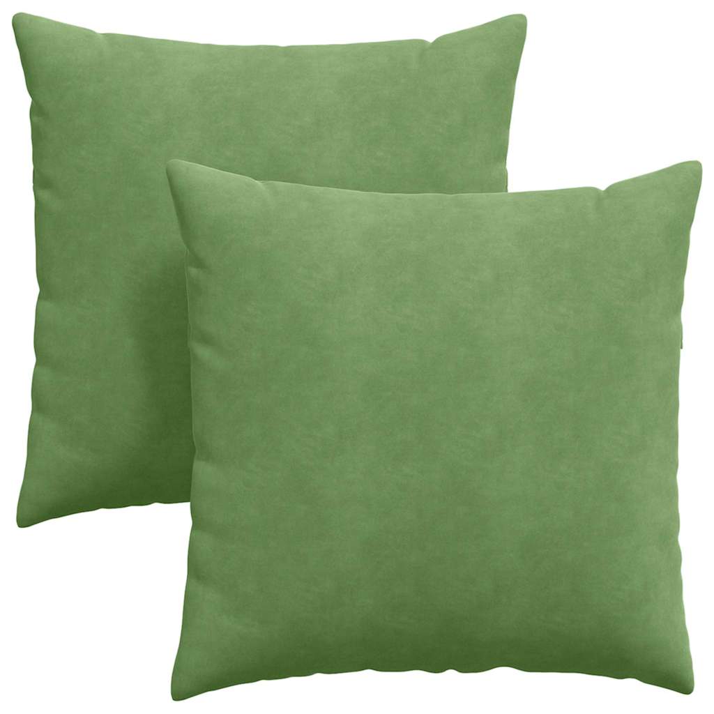 Cuscini per divano VidaXL 2 pezzi in tessuto a corde verde chiaro 80 x 80 cm