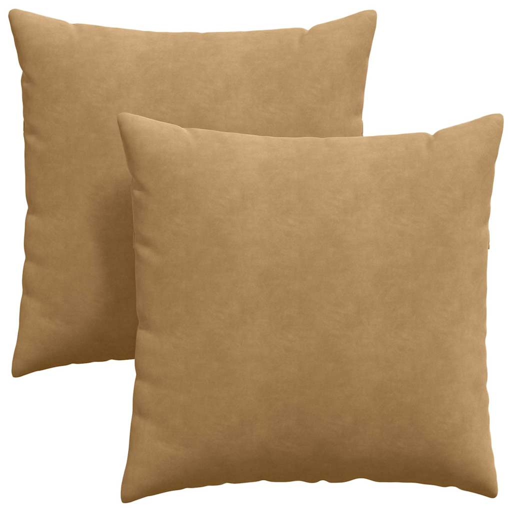 Cuscini per divano VidaXL 2 pezzi in tessuto corda marrone 80 x 80 cm