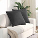 Cuscini per divano VidaXL 2 pezzi in tessuto a corde grigio scuro 80 x 80 cm