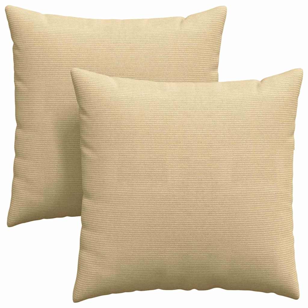 Cuscini per divano VidaXL 2 pezzi in tessuto a corda grigio verde 80 x 80 cm