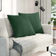 Cuscini per divano VidaXL 2 pezzi in tessuto a corde verde scuro 80 x 80 cm