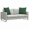 Cuscini per divano VidaXL 2 pezzi in tessuto a corde verde scuro 80 x 80 cm