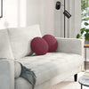 Vidaxx cojines de asiento 2 piezas rojo vino ø30 x 13 cm tela