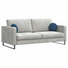 Vidaxx cojines de asiento 2 piezas azul ø30 x 13 cm tela