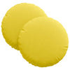 Cuscini seduta VidaXL 2 pz tessuto giallo chiaro ø30 x 13 cm