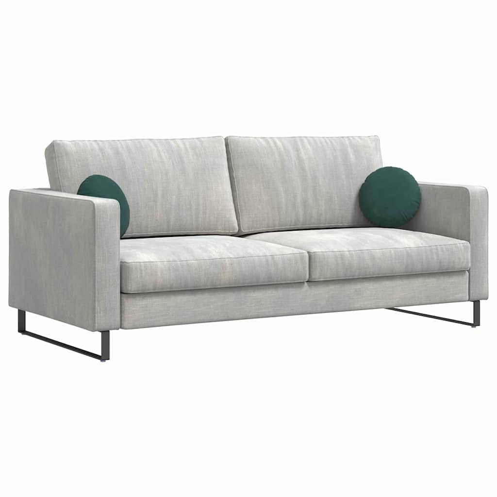 Cuscini per seduta Vidaxx 2 pezzi verde scuro ø 40 x 13 cm in velluto