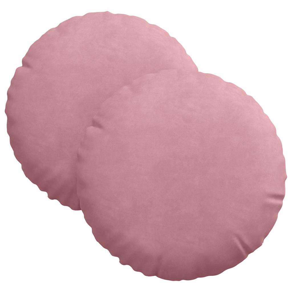 Cuscini da seduta Vidaxx 2 pezzi rosa ø 40 x 13 cm velluto