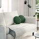 Cojines de asiento VidaXL 2 piezas tejido de algodón verde oscuro ø 30 cm