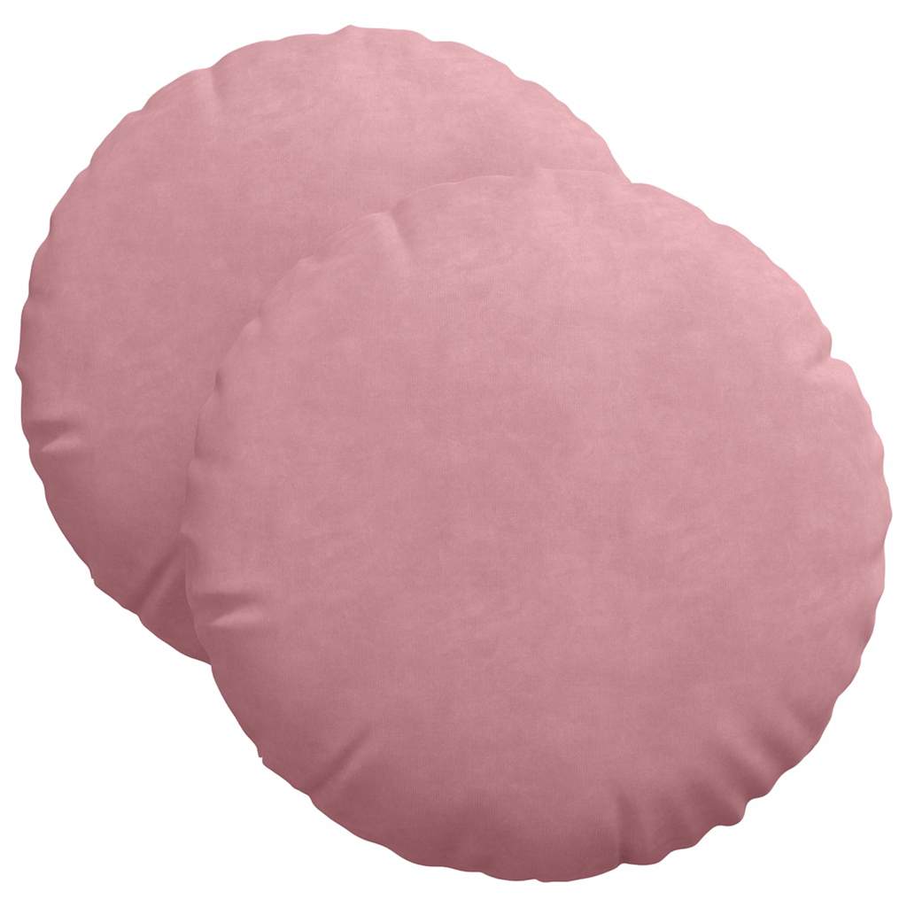 Cuscini da seduta Vidaxx 2 pezzi rosa ø 40 x 13 cm velluto