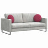 Cuscini da seduta Vidaxx 2 pezzi rosso vino ø 40 x 13 cm velluto