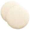 Vidaxx cojines de asiento 2 piezas crema ø 40 cm tela de algodón