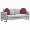 Cuscini seduta Vidaxx 2 pezzi tessuto rosso vino ø50 x 19 cm