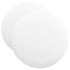 Vidaxx cojines de asiento 2 piezas blanco ø50 x 19 cm tela