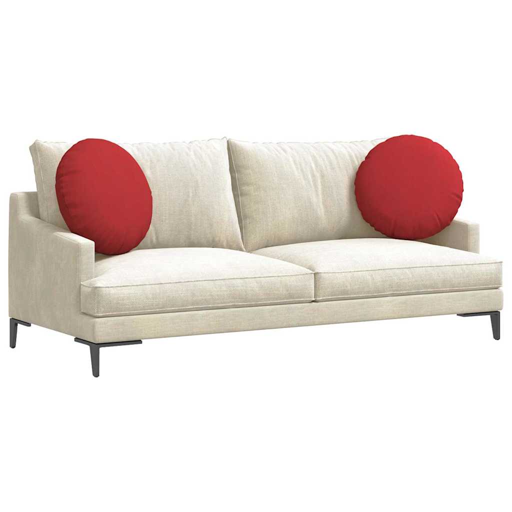 Cuscini seduta Vidaxx 2 pezzi tessuto rosso ø50 x 19 cm