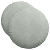 Cuscini seduta Vidaxx 2 pezzi grigio chiaro ø 40 x 13 cm velluto