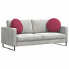 Cuscini da seduta Vidaxx 2 pezzi rosso vino ø 40 x 13 cm velluto