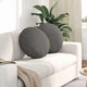 Cojines de asiento VidaXL 2 piezas tejido de algodón gris claro ø 50 cm