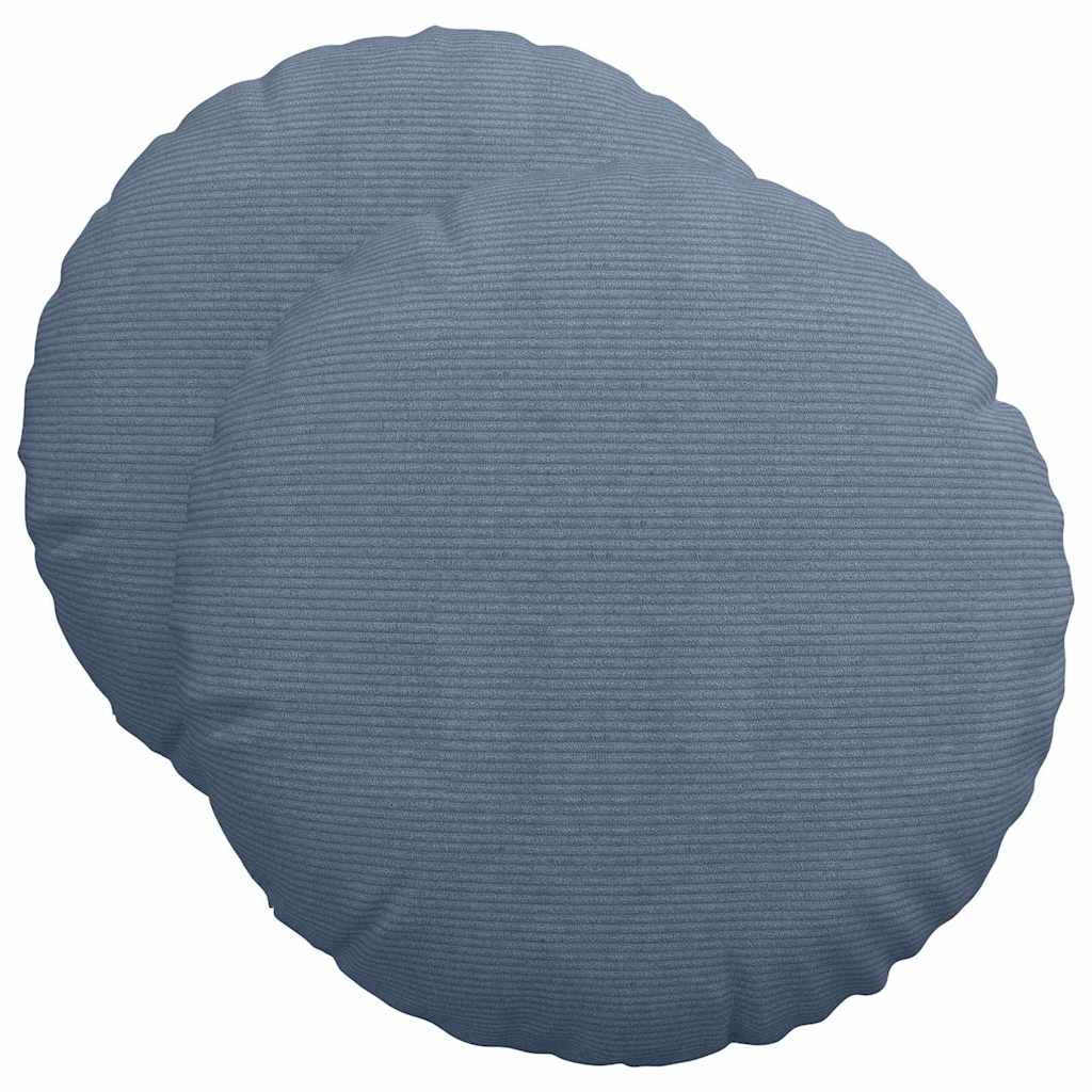 Cuscini seduta Vidaxx 2 pz blu ø 50 cm tessuto di cotone