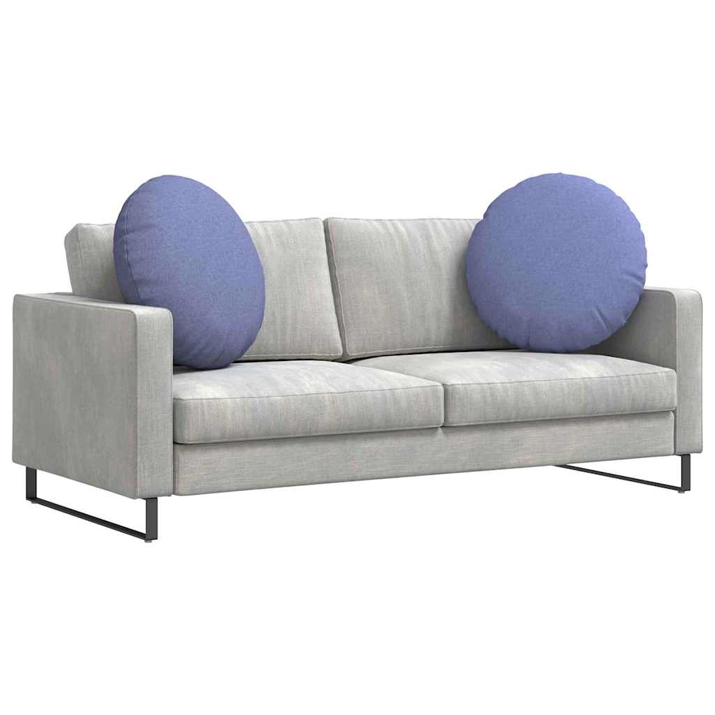 Cuscini seduta Vidaxx 2 pezzi tessuto blu jeans ø60 x 21 cm