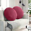 Cuscini da seduta Vidaxx 2 pezzi rosso vino ø 40 x 13 cm velluto
