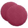Cuscini da seduta Vidaxx 2 pezzi rosso vino ø 40 x 13 cm velluto