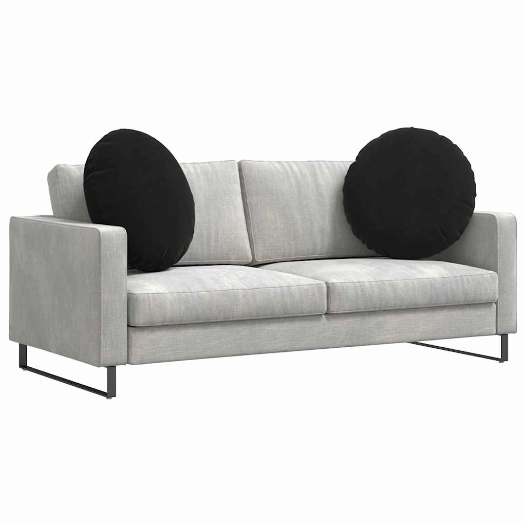 Cuscini seduta Vidaxx 2 pezzi nero ø 40 x 13 cm velluto