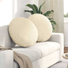 Vidaxl zitkussens 2 pcs crème ø 60 cm katoen stof