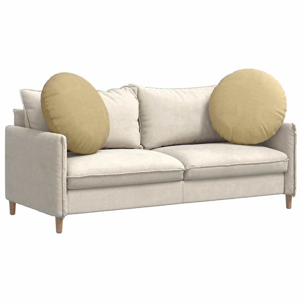 Cuscini seduta Vidaxx 2 pz grigio verde ø 60 cm tessuto di cotone
