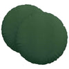 Cuscini seduta VidaXL 2 pz verde scuro ø 60 cm tessuto di cotone