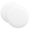 Vidaxx cojines de asiento 2 piezas blanco ø80 x 29 cm tela