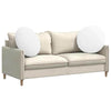 Vidaxx cojines de asiento 2 piezas blanco ø80 x 29 cm tela