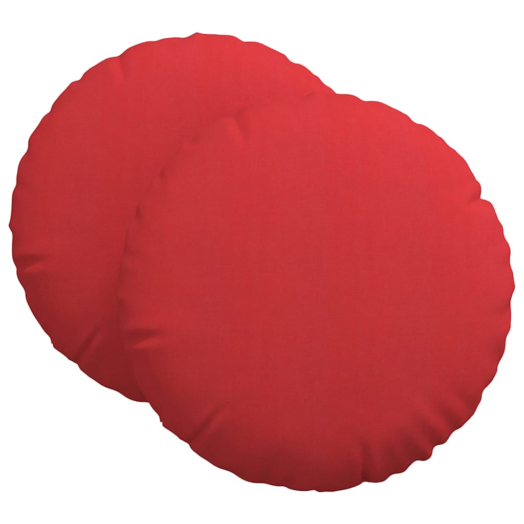 Cuscini seduta Vidaxx 2 pezzi tessuto rosso ø80 x 29 cm