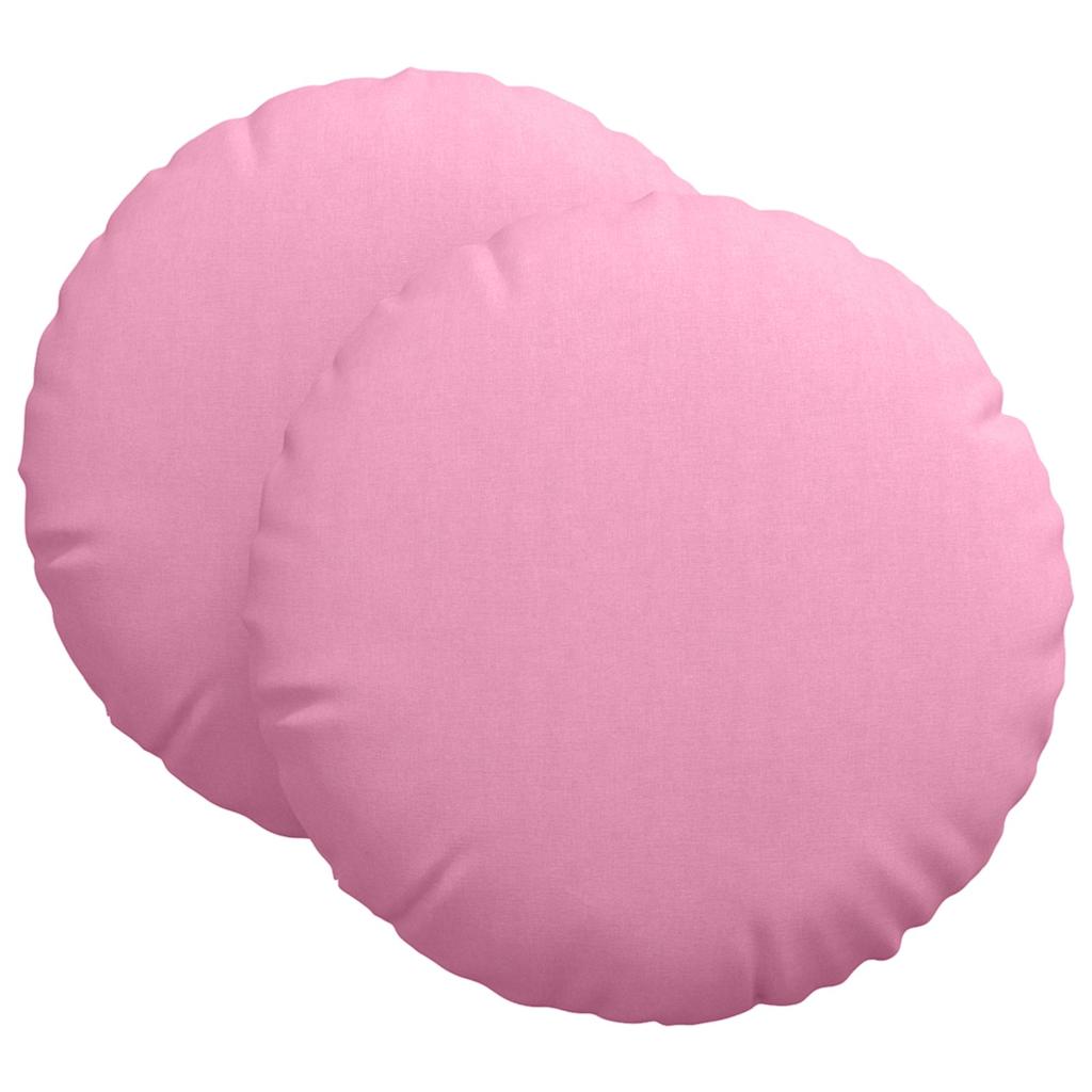 Cuscini sedile Vidaxx 2 pezzi tessuto rosa ø80 x 29 cm
