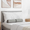 Cuscini a rullo VidaXL 2 pezzi in tessuto grigio nuvola ø 15 x 40 cm