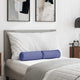 VidaXL cuscini a rullo 2 pezzi in tessuto blu jeans ø 15 x 40 cm