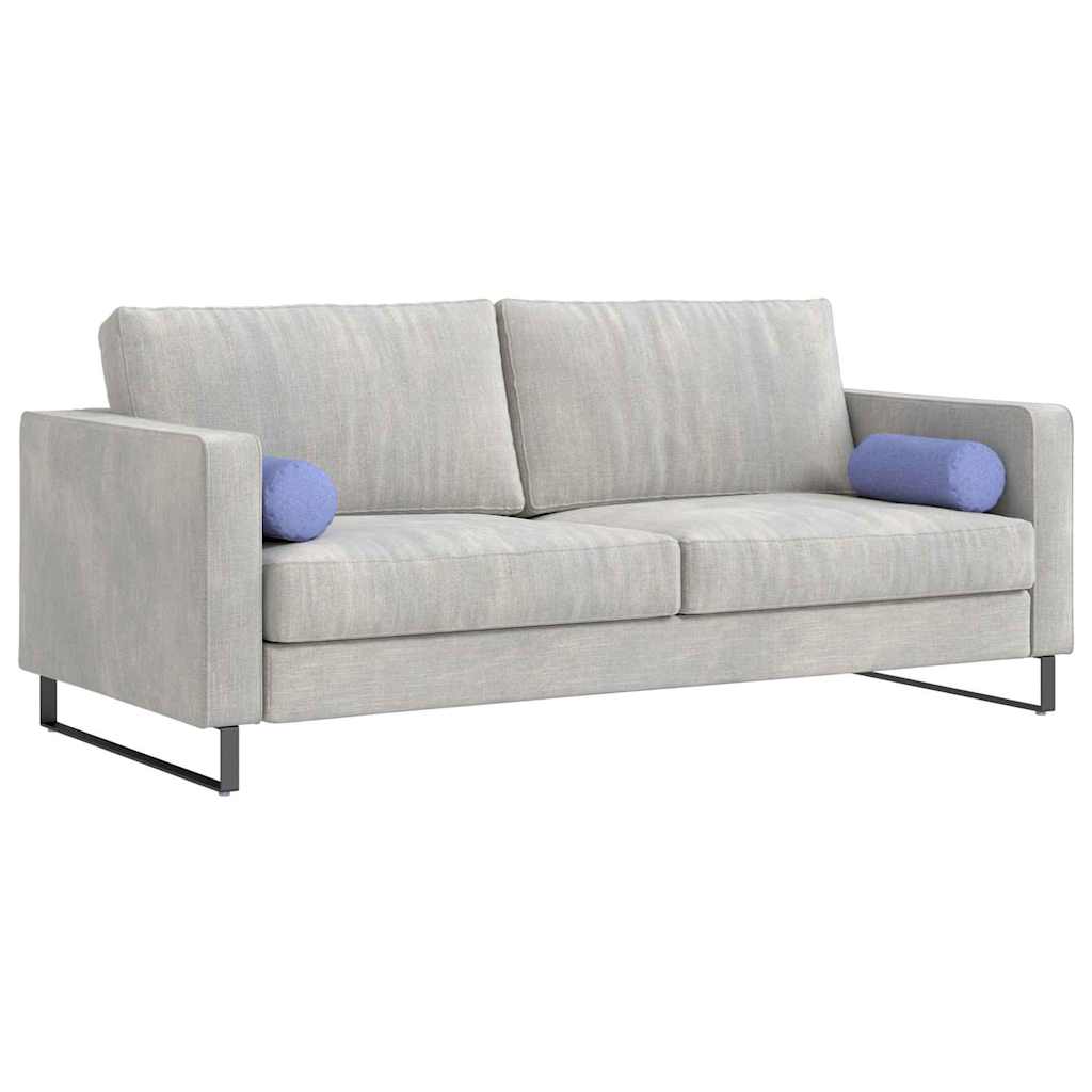 VidaXL cuscini a rullo 2 pezzi in tessuto blu jeans ø 15 x 40 cm